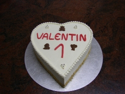 Herz Vanillebutterkrem